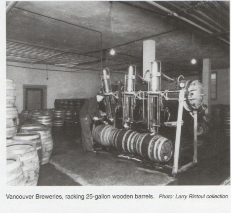 Racking beer barrels